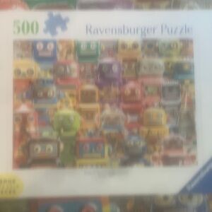 Puzzle by Ravensburger. 500ct  Retro Robots